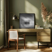 Black and White Silence Square Canvas Art  George Digalakis 