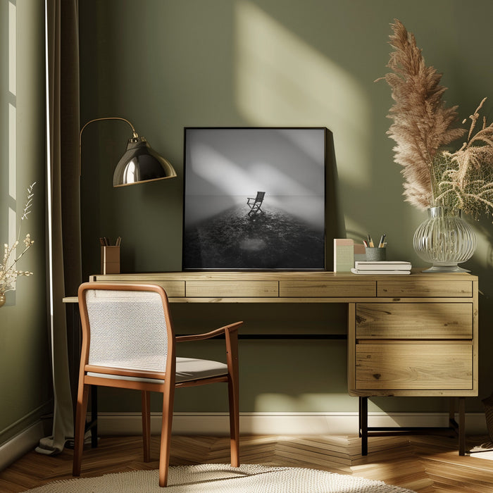 Sit down and relax by Christophe Staelens Square Canvas Print Art for Modern Home Decor. Decorate your office or living room with canvas artwork