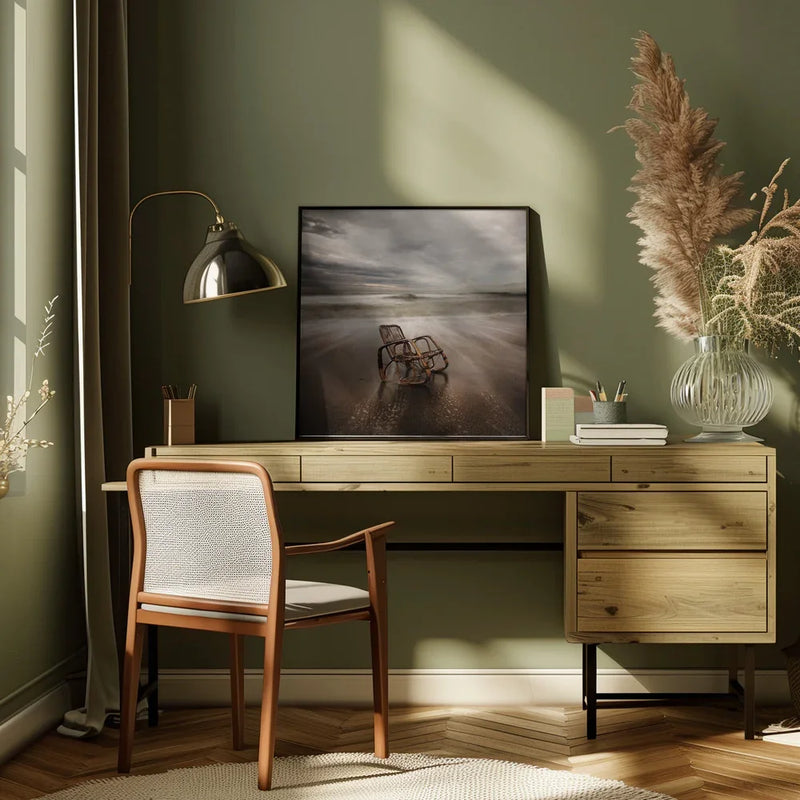 La sedia by Massimo Della Latta Square Canvas Print Art for Modern Home Decor. Decorate your office or living room with canvas artwork