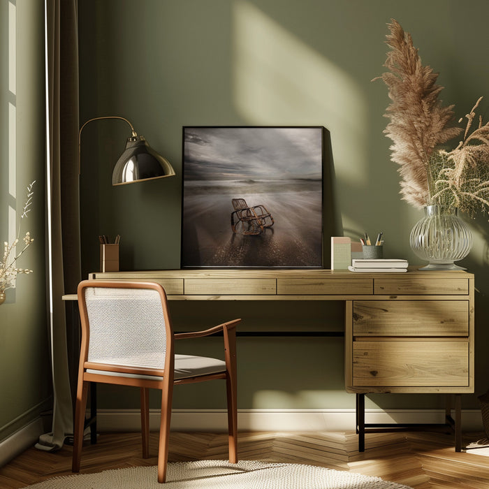 La sedia by Massimo Della Latta Square Canvas Print Art for Modern Home Decor. Decorate your office or living room with canvas artwork