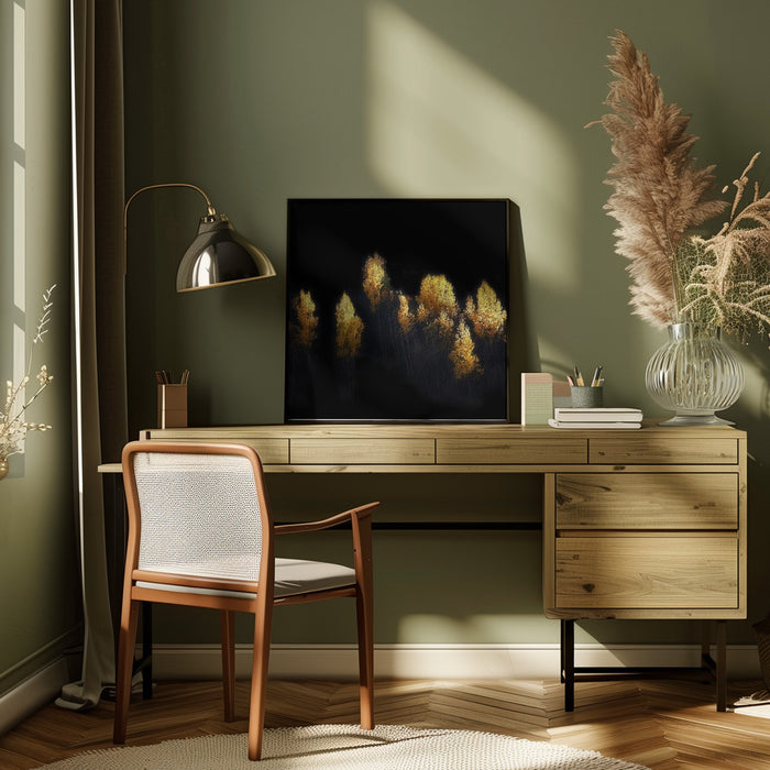 Ushguli Impression by Mozart Chan Square Canvas Print Art for Modern Home Decor. Decorate your office or living room with canvas artwork