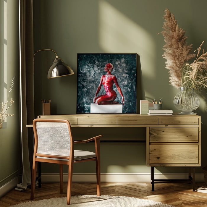 Of Flesh and Bones by Ruslan Bolgov Square Canvas Print Art for Modern Home Decor. Decorate your office or living room with canvas artwork