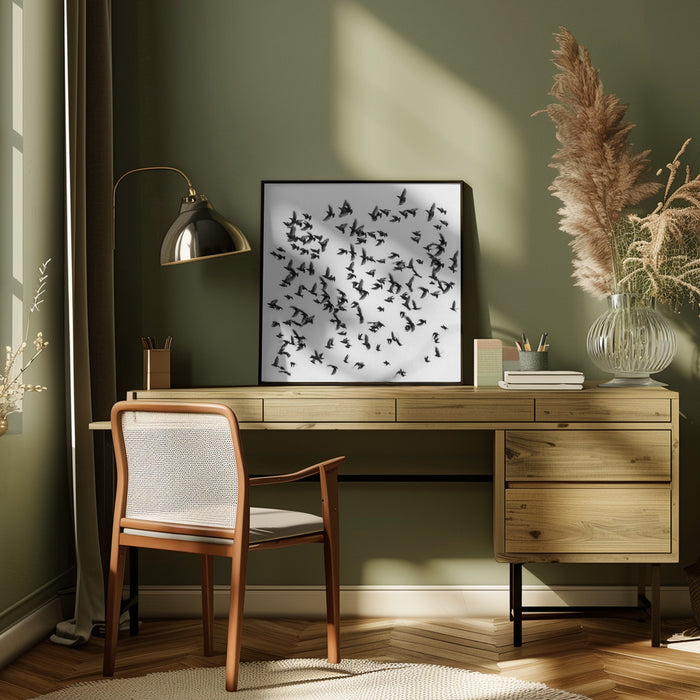 Birds by Branko Markovic Square Canvas Print Art for Modern Home Decor. Decorate your office or living room with canvas artwork