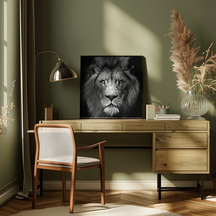 Stare Me Down #3 Square Canvas Art  Christian Meermann 