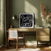 Black Scribble 2 by Sharyn Bursic Square Canvas Print Art for Modern Home Decor. Decorate your office or living room with canvas artwork
