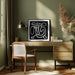 Black Scribble 3 by Sharyn Bursic Square Canvas Print Art for Modern Home Decor. Decorate your office or living room with canvas artwork