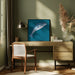 Leaping Salmon Square Canvas Art  Alice Straker 