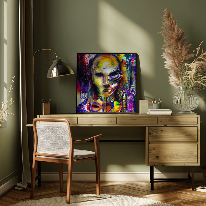 AZ05 by mnemonixART Square Canvas Print Art for Modern Home Decor. Decorate your office or living room with canvas artwork