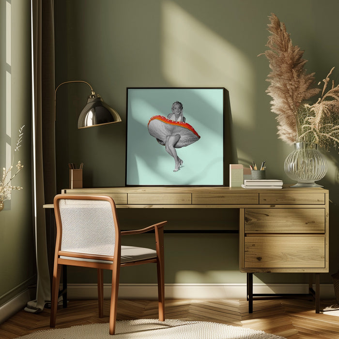 Happy Dress by Artem Pozdniakov Square Canvas Print Art for Modern Home Decor. Decorate your office or living room with canvas artwork
