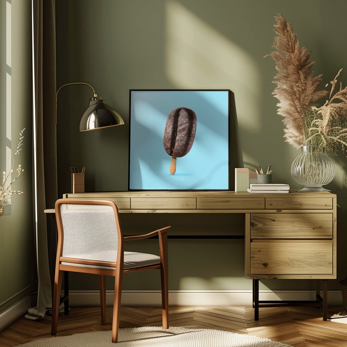 Ice Ice Coffee by Artem Pozdniakov Square Canvas Print Art for Modern Home Decor. Decorate your office or living room with canvas artwork