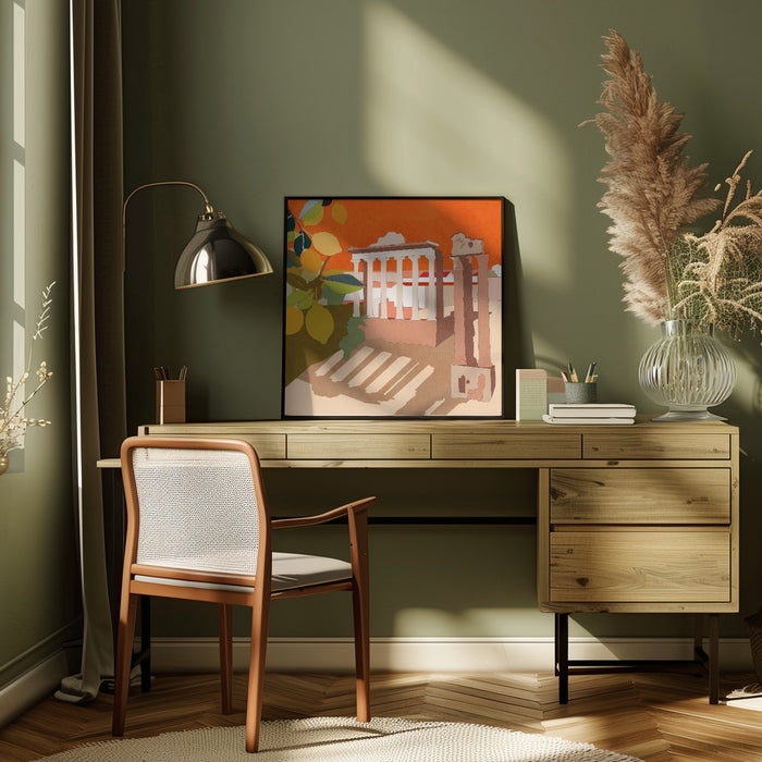 Rom 3 by Ana Rut Bre Square Canvas Print Art for Modern Home Decor. Decorate your office or living room with canvas artwork