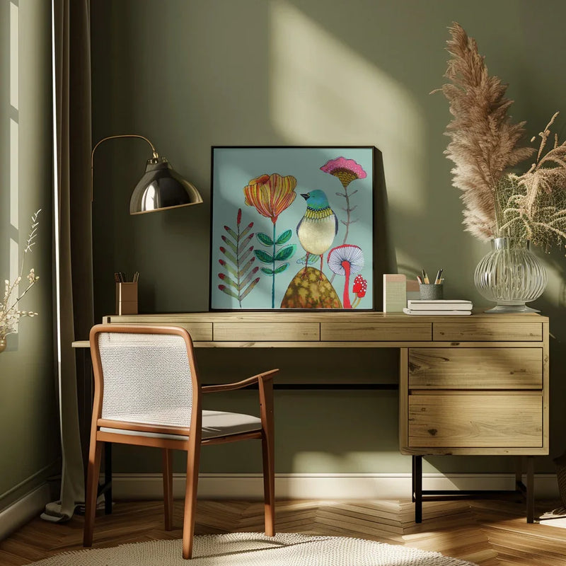My Heart of Gold by Sylvie Demers Square Canvas Print Art for Modern Home Decor. Decorate your office or living room with canvas artwork