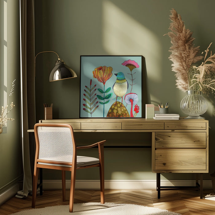 My Heart of Gold by Sylvie Demers Square Canvas Print Art for Modern Home Decor. Decorate your office or living room with canvas artwork