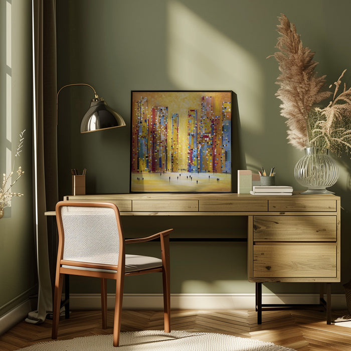 Sunset Reverie by Ekaterina Ermilkina Square Canvas Print Art for Modern Home Decor. Decorate your office or living room with canvas artwork