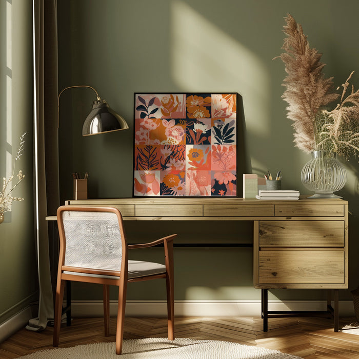 Flower Memory by Treechild Square Canvas Print Art for Modern Home Decor. Decorate your office or living room with canvas artwork