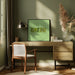 Green by Julia Ramiro Square Canvas Print Art for Modern Home Decor. Decorate your office or living room with canvas artwork