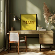 Yellow by Julia Ramiro Square Canvas Print Art for Modern Home Decor. Decorate your office or living room with canvas artwork