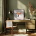 Blush Fox by Orara Studio Square Canvas Print Art for Modern Home Decor. Decorate your office or living room with canvas artwork