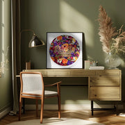Destiny Blooms & Crown by Sue Skellern Square Canvas Print Art for Modern Home Decor. Decorate your office or living room with canvas artwork