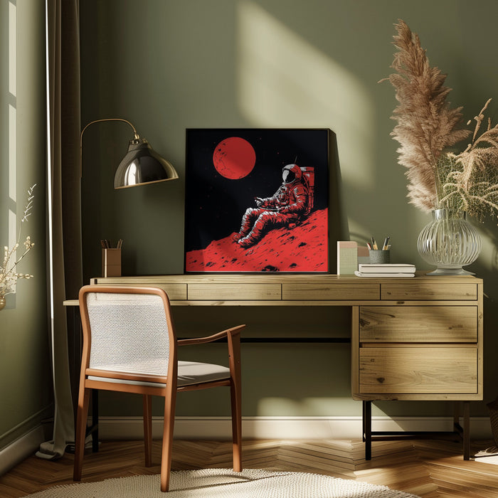 Moon 2 by Bilge Paksoylu Square Canvas Print Art for Modern Home Decor. Decorate your office or living room with canvas artwork