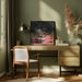 SpaceRide 6.0 by Samantha Hearn Square Canvas Print Art for Modern Home Decor. Decorate your office or living room with canvas artwork