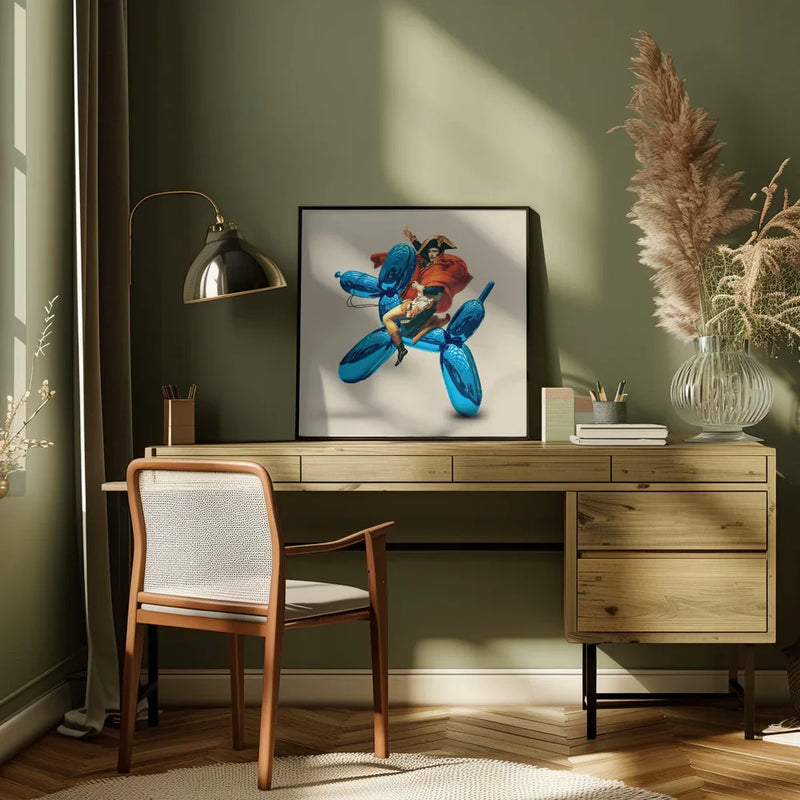 Fake Conqueror by Dikhotomy Square Canvas Print Art for Modern Home Decor. Decorate your office or living room with canvas artwork