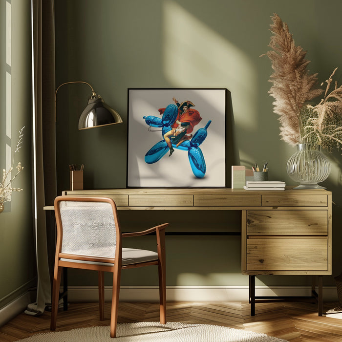 Fake Conqueror by Dikhotomy Square Canvas Print Art for Modern Home Decor. Decorate your office or living room with canvas artwork