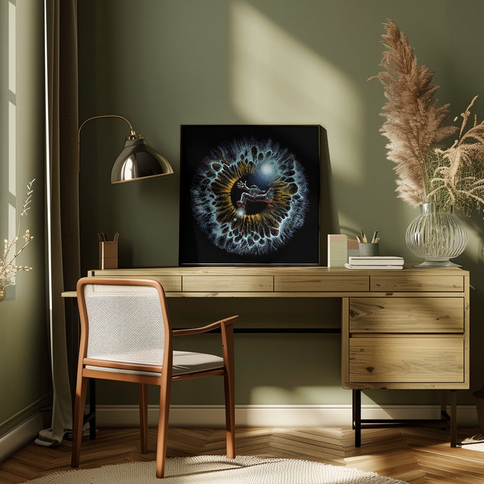 Lost In Your Eye Cosmic by Alirıza ÇAKIR Square Canvas Print Art for Modern Home Decor. Decorate your office or living room with canvas artwork