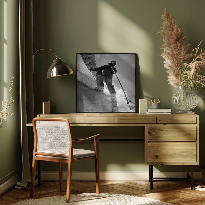 GoPro Rider by Marcel Rebro Square Canvas Print Art for Modern Home Decor. Decorate your office or living room with canvas artwork