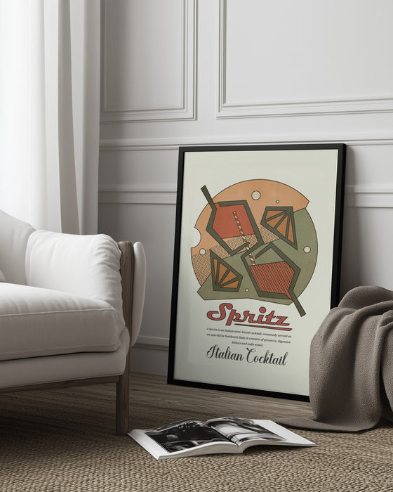 Geometrical spritz print - Dion Gem Framed Art | Home or Office Art
