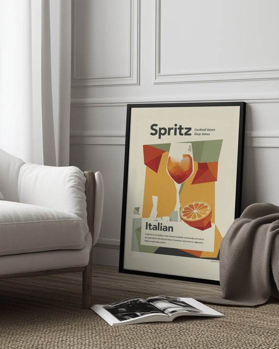 Aperol spritz print - Dion Gem Framed Art | Home or Office Art
