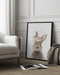 Floral Bunny Framed Art Lola Peacock | Home or Office Art