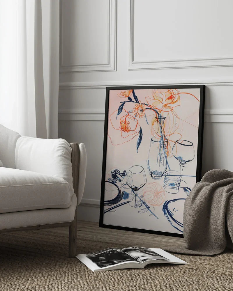 Table still life no 1 - Treechild Framed Art | Home or Office Art