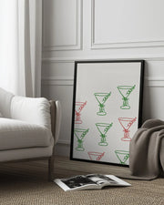 Martinis - ART of living Framed Art | Home or Office Art