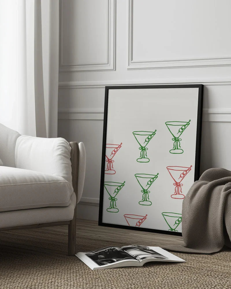 Martinis - ART of living Framed Art | Home or Office Art