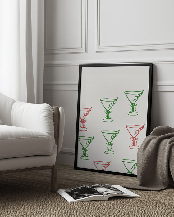 Martinis - ART of living Framed Art | Home or Office Art