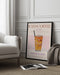 Refreshing Glass of Iced Coffee - Nazma Khokhar Framed Art | Home or Office Art