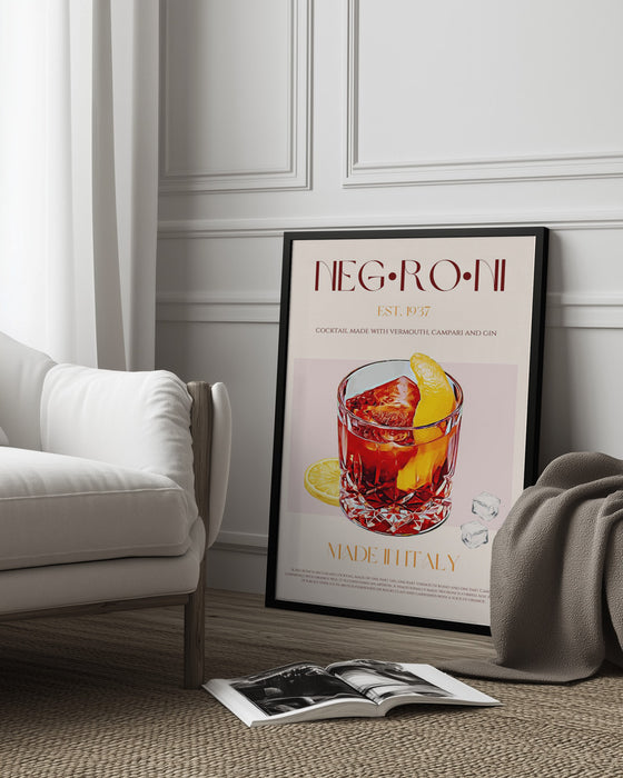 Negroni Delight - Nazma Khokhar Framed Art | Home or Office Art