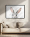 Peeking Bunny Framed Art Kathrin Pienaar | Home or Office Art