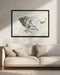 Star Fish and Conch - Kono Bairei Framed Art | Home or Office Art
