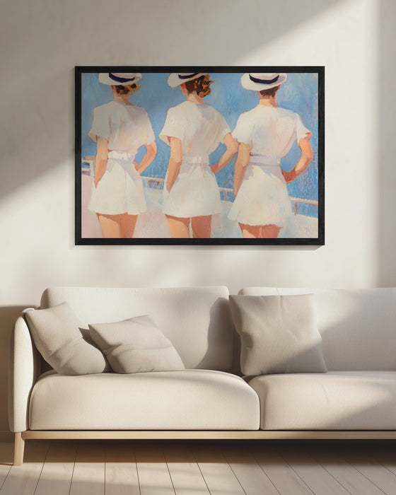 Retro Three Sailors - Melloi Art Prints Framed Art | Home or Office Art