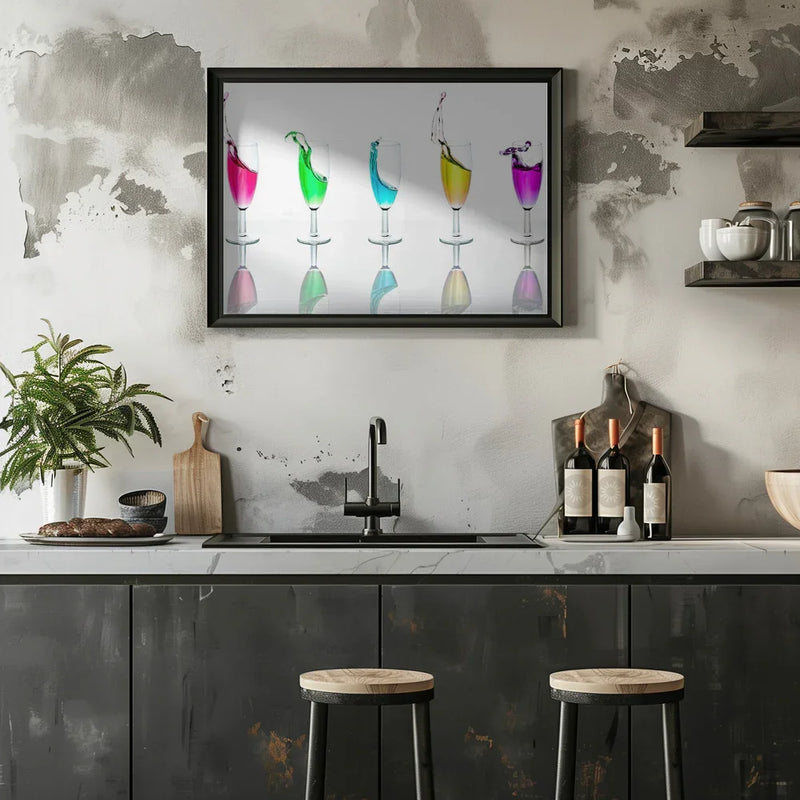 Splashes - Petri Damstén Framed Art | Home or Office Art
