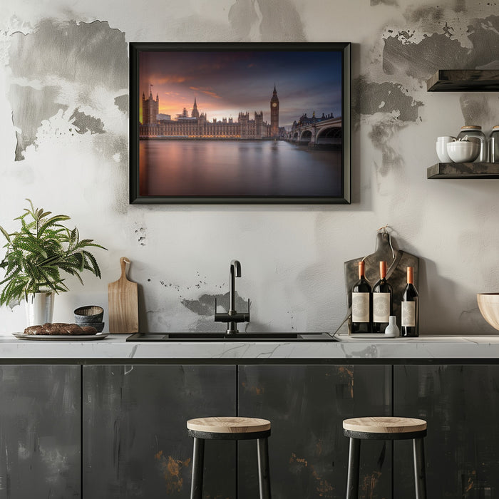 London Palace of Westminster Sunset - Merakiphotographer Framed Art | Home or Office Art