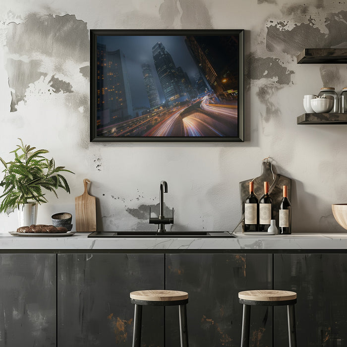Driving Hong Kong - Javier de la Torre Framed Art | Home or Office Art