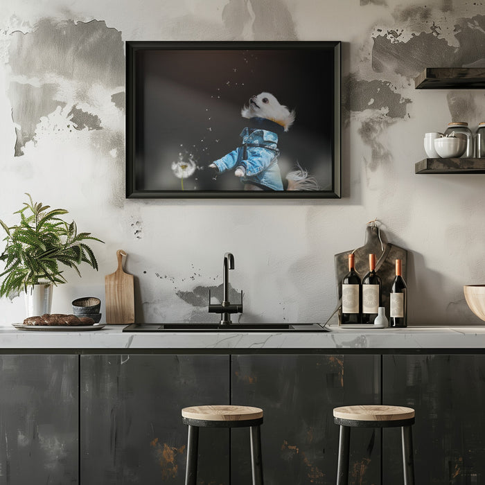 Fluffy Framed Art Lienjp | Home or Office Art