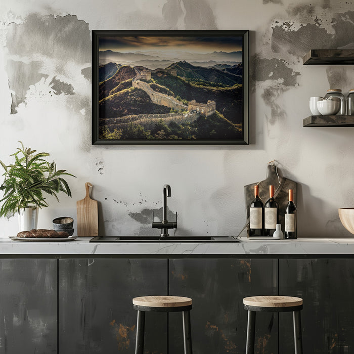 Chinese Wall Framed Art Dieter Reichelt | Home or Office Art