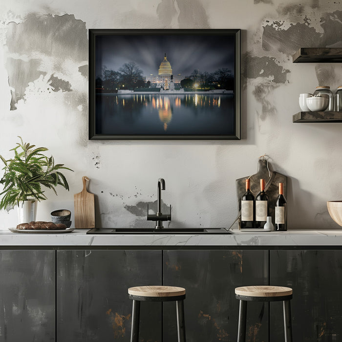 Captitol Hill Framed Art Ivy Deng | Home or Office Art