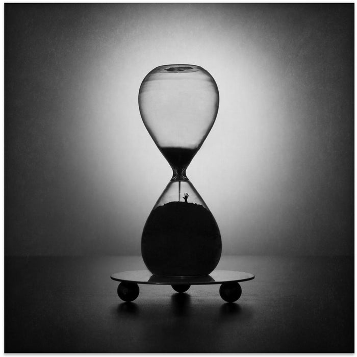 Hourglass by Victoria Glinka Square Canvas Print Art for Modern Home Decor. Decorate your office or living room with canvas artwork