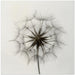 Tragopogon Square Canvas Art  Lotte Grønkjær 