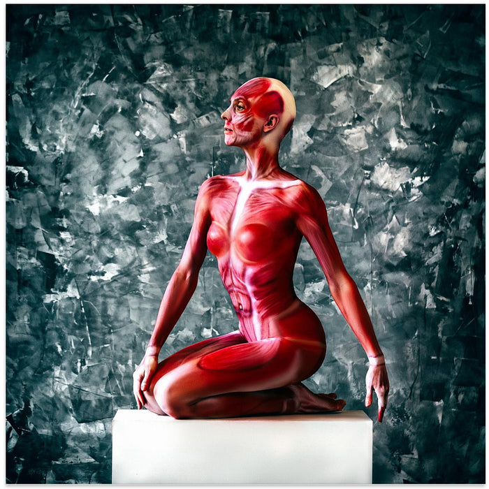 Of Flesh and Bones by Ruslan Bolgov Square Canvas Print Art for Modern Home Decor. Decorate your office or living room with canvas artwork